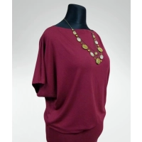 Sukienka Dajana - maxi tunika kimono krótki rękaw